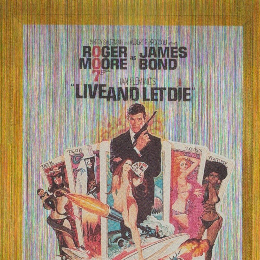 007 James Bond Connoisseur's Collection Volume 2 #P08 Gold Poster Live & Let Die